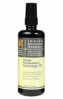 Indian Meadow Herbals Deep relaxation massage oil 3.32 fl/oz