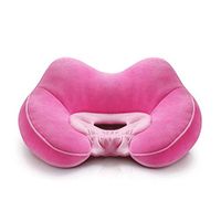 Jueven Memory Foam Seat Cushion with Orthopedic Design & Comfort to Help Relieve Pressure from Sciatica, Coccyx, Tailbone Back Pain - Perfect for Office Chair, Car Seat, or Wheelchair