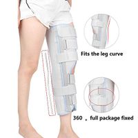 Knee Immobilizer, Knee Brace & Stabilizer for Recovery, Knee Fractures, ACL, MCL, Meniscus Tear, Arthritis, Displacement & Post Surgery Recovery,Gray,S