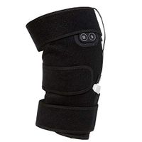 CLHCilihu Heated Massage Knee Brace Pad,Adjustable Heat Therapy Knee Wrap Support,USB Electric Heating for Arthritis Joint Pain Relief Men Women