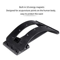 Lumbar Stretcher and Foot Massage Roller Set,Multi-Level Back Stretching Device w/Magnetic Therapy Self Massager - Back Support for Office Chair,Magnet