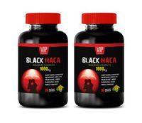 Boost Energy Supplement - Black MACA 1000MG - Extra Strength - maca Extract Capsules - 2 Bottles 180 Vegetable Capsules