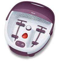 Beurer Bubble Foot Bath Spa, Water Tempering, Relaxing Vibration Massage and Bubble with Pedicure Attachments, FB21
