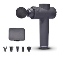 Massage Gun Deep Tissue Percussion Muscle Massager for Pain Relief, Handheld Electric Body Massager Sports Drill Portable Super Quiet Brushless Motor,5 Massage Heads, 20-Speed Touch Screen (Black)