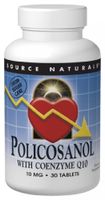 SOURCE NATURALS Policosanol with Coenzyme Q10 10 Mg Tablet, 60 Count