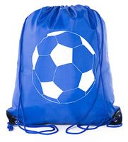 Soccer Party Favors | Soccer Drawstring Backpacks for Birthday Parties, Team events, and much more! - 10PK Royal CA2500SOCCER S1