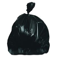 Heritage Z7660WKR01 High-Density Coreless Can Liners, 60 Gallon, 22 Microns, 38w x 60h, Black, Roll of 25 (Case of 6)
