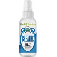 Organic Breathe Blend Spray – Water Infused with Breathe Blend Essential Oil – Certified USDA Organic - 2oz Bottle by Healing Solutions