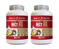 Appetite suppressant Energy for Weight Loss - MCT Oil 3600MG - 100% Pure - mct Oil for Energy - 2 Bottles 300 Softgels