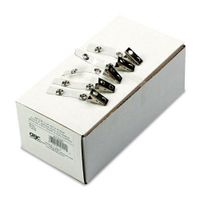 Swingline GBC ID Badge Clips, Clear, Badge Holder Clip, 100 Per Pack, Case of 28 Packs