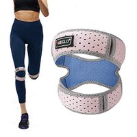 HUEGLO Patella Knee Strap for Women Knee Braces for Running,Patellar Tendon Support Strap Small Patella Strap for Knee Pain,Pink,10"- 16",1 Piece …