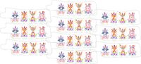 Nasogastric or Oxygen Tube precut Adhesive Tape Woodland Watercolor Theme x 10 Pack. (Right Side)