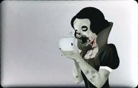 Zombie Princess Decal for 11" Macbook Air - vinyl sticker