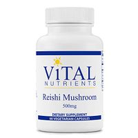 Vital Nutrients - Reishi Mushroom Extract 500 mg - Supports Healthy Immune Function - 60 Capsules per Bottle