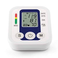 YMHL Upper Arm Sphygmomanometer: Professional Clinical Sphygmomanometer, 2 Users, 99 Reading Memories, Soft Wide Range Cuff,Blue,Voice