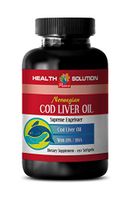 Bone Health Vitamins - Norwegian COD Liver Oil with Vitamins A & D3/EPA & DHA - Cod Liver Oil Vitamin a - 1 Bottle 250 Softgels