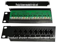 Alzatex Patch Panel Block with 8 RJ11 Ports