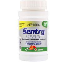 21st Century, Sentry Senior, Multivitamin & Multimineral Supplement, Adults 50+, 125 Tablets