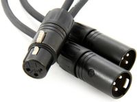 Pro Co 1 FootYMXF2XM-1 XLRF to (2) XLRM Y-Cable