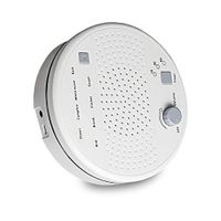 OWIKAR White Noise Sound Machine, High Fidelity Noise Machine with 8 Relaxing Nature Sounds for Baby Kids Adult - Multiple Timer Settings, Battery or USB Charging Options (White)