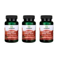Swanson Super Dha 500 from Food-Grade Calamari 500 mg 30 Sgels 3 Pack