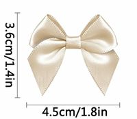 Pre-Tied Satin Gift Bows Beige (Pack of 50)