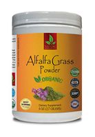 Organic antioxidant Powder - Alfalfa Organic Grass Powder - Pure and Potent Ingredients - Alfalfa Powder - 1 Can 8 OZ (56 Servings)