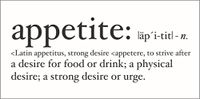 Omega Appetite Definition Vinyl Decal - Large - Cream