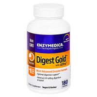 Enzymedica - Digest Gold with ATPro, Daily Digestive Support Supplement with Enzymes and ATP, 180 Capsules