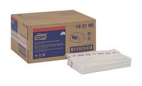 Tork 192195 Quat Friendly Foodservice Towel, 1/4 Fold, 13" Width x 21" Length, White/Red Stripe (Case of 1 Box, 150 Towels per Box)