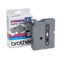 Brother P-Touch - TX Tape Cartridge for PT-8000, PT-PC, PT-30/35, 3/4w, Black on White TX-2411 (DMi EA
