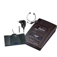 Grundig Dt 3110 Microcassette Desktop Dictation and Transcription Machine with Ac Adapter, 563 Headset, and 536 Foot Pedal Included
