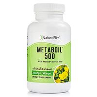 NaturalSlim Metaboil Supplement with Essential Oil Oenothera Biennis (Primrose Oil), Formulated by Metabolism and Weight Loss Specialist- Natural Anti-Inflamatory and Burner of Resistive Fat