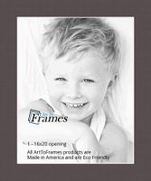 16x20 Weatherwood / Chestnut Custom Mat for Picture Frame with 12x16 opening size (Mat Only, Frame NOT Included)