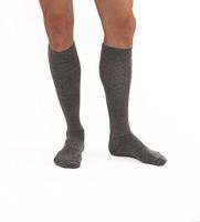 JOBST Activewear 30-40 mmHg Knee High Compression Socks, Medium, Steel Grey