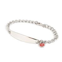 Speidel Medical Alert Medilog Bracelet in Silver Tone for Ladies