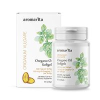 Aromavita Oregano Oil Capsules – Non GMO and Gluten Free, Greek Oregano Oil Containing 108mg Per Serving – Over 86-90% Carvacrol – Oregano Oil Dietary Supplement – 60 Softgels