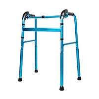 Walkers for Seniors with Seat Walker, Auxiliary Walking Bracket, Foldable, Adjustable Height, Lightweight and Portable Aluminum Alloy Rolling Walkers (Color : Silver)