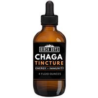 Birch Boys Chaga Tincture | Mushroom Supplement for Immune Defense | Wild Organic Fungi Extract, Liquid Dropper for Inflammation, Energy Support, Detox, Skin, Antioxidants