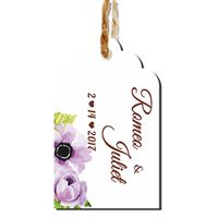 100Pcs Personalized Hang Gift Tag with Name for Wedding and Bridal Shower or Baby Shower Favor (TAG-02)