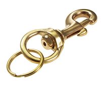 Lucky Line Heavy-Duty Bolt Snap, Solid Brass, 1 per Card (44801)