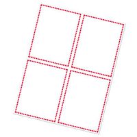 GHS/HazCom 2012: GHS Red Border 4-up Supplier Label, 4.25" x 5.5" (Pack of 100)