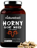 Maximum Strength Horny Goat Weed for Women and Men, 1550mg Per Serving, 120 Capsules, Powerfully Supports Energy, Performance and Immune System, No GMOs.
