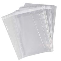 IGC Crystal Clear 3" x 5" Cello/Cellophane Bags - Resealable Lip N Tape - 100 Bags