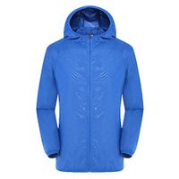 BBT-Shop Men's Women Raincoat Jacket Hooded Sweatshirt Outdoor Waterproof Lightweight Blouse Windbreaker Rain Coat Hooded Winter Rain Top Ultra-Light Windproof Zipper Long Sleeve Bicycle Wind Coat