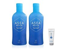 ASEA Redox Water - Cell Signaling Supplement - 32 fl oz bottle (2) plus Sample Gift of 10mL Renu28 Redox Gel (1)