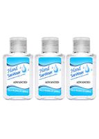 Advanced Hand Sanitizer Soothing Gel Portable Mini Cleaning Hand Soap Alcohol Free&No Wash Hand Cleaner Gel No-Rinse Hand Wash Disinfecting Gel 1-3PCS (Blue_3, One Size)