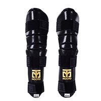 Mooto EXTERA Arm & Elbow Protector(PU) White Black WTF Approved XS to XL (4.L(5.58-6.17ft or 170-188cm), Black)