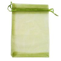ATCG 50pcs 8x12 Inches Large Drawstring Organza Bags Decoration Festival Wedding Party Favor Gift Candy Toys Makeup Pouches (Green)