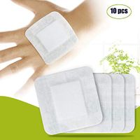 Island Dressing 4 X 4 Inch Square,Fencia 10 PCS Non-Woven Self-Adhesive Dressings -Sterile Adhesive Large Size Hypoallergenic Comfortable Aid Bandage